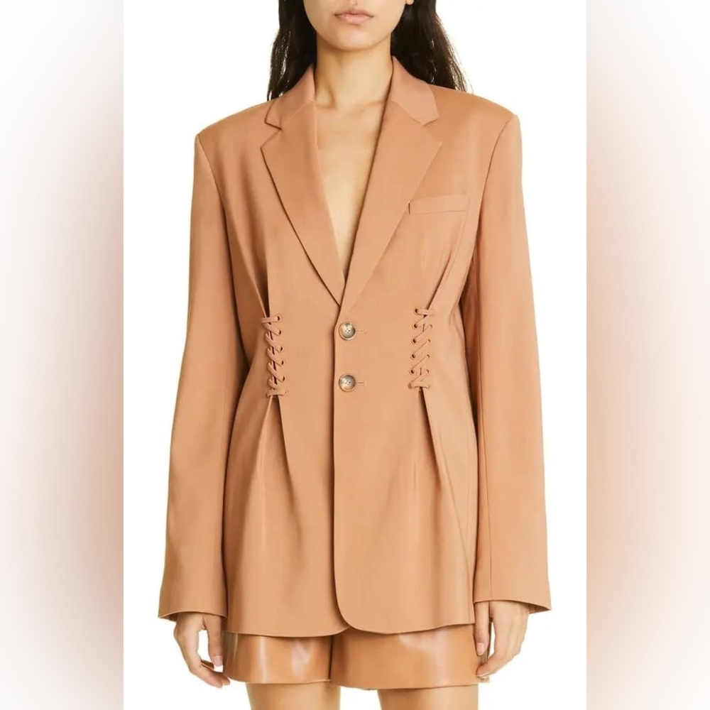 A.L.C. $695 Maverick Lace-Up Jacket Sz 10